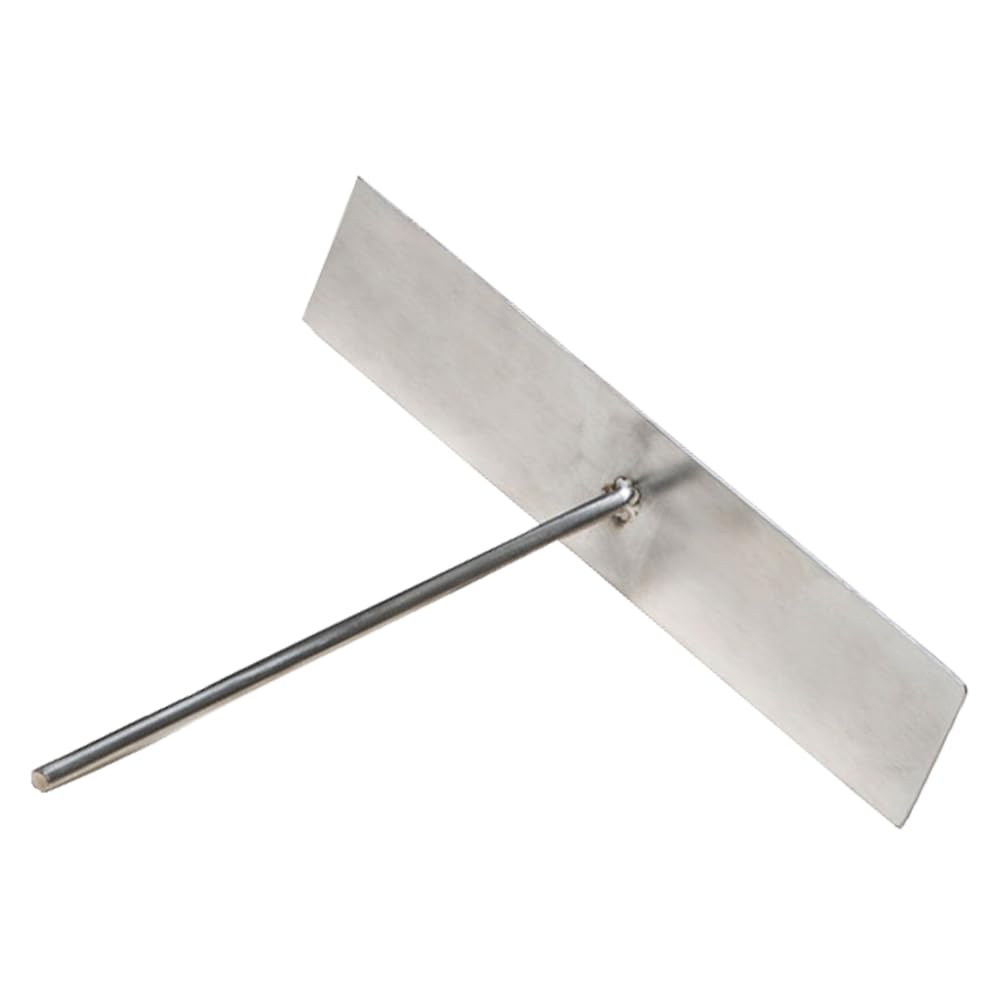 1 Piece Pancake Maker Stick Batter Spreader Crepe Maker Pancake Griddle Stainless Steel Crepe Stick Spreader T Shape Crepe Maker Pancake Batter Spreader for Home and Kitchen(Silver, L)