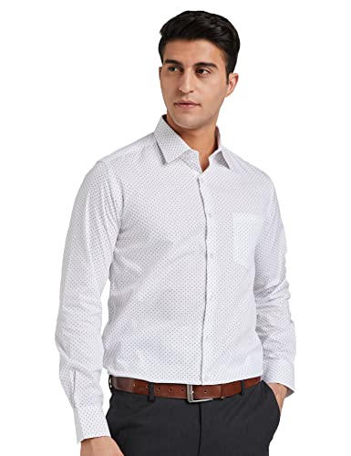 Image of Diverse Men's Cotton Printed Full Sleeve Regular Formal Shirt