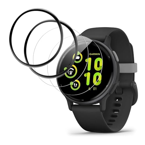 �y2+2���Z�b�g�z GARMIN(�K�[�~��) vivoactive 5 �p �t�B���� �ی�t�B���� �yNOUKAJU�z �t���ی�t�B���� PMMA���f�ށi2���j+ TPU���f�ށi2���j ���h�~ �����ߗ� �w��h�~ �����ȒP �ɔ� �������� �t�B���� �N���A