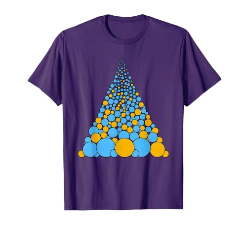 Polka Dot Bubble Cluster Rising in Sunlight T-Shirt, Men, Purple, Large