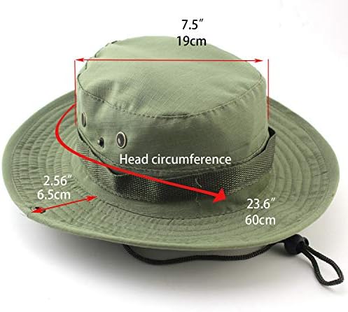 2 Pack mesh Boonie Safari Hat for Men Women Hiking Sun Hunting Fishing Cap with Head Net Netting