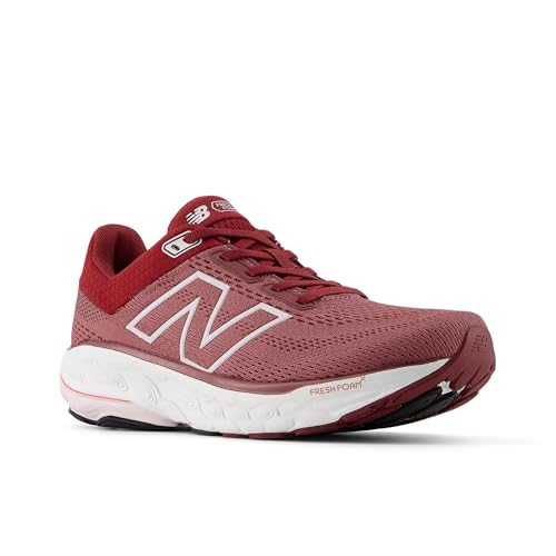 New Balance New Balance Women's Fresh Foam X 860 V14 Running Shoe, Washed Burgundy/Monarch Burgundy/Pink Granite, 7.5 W