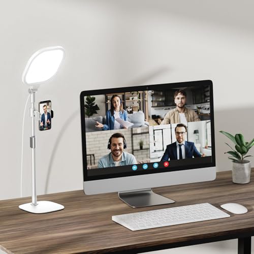 LitONES desk ring light (white)