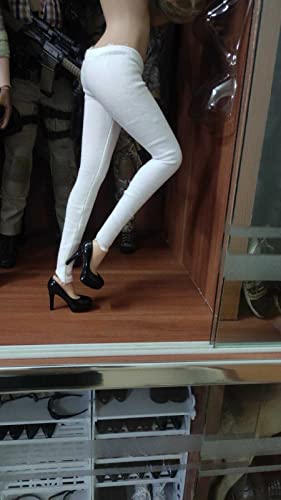 1:6 Scale White Tights Pants Model for 12" Female (no Figure)2