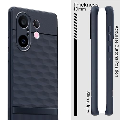 Image of amazon basics TPU Soft Back Cover for Vivo X200 FE 5G | Full Camera Protection | Flexible Shockproof Back Case for Vivo X200 FE 5G (Blue)