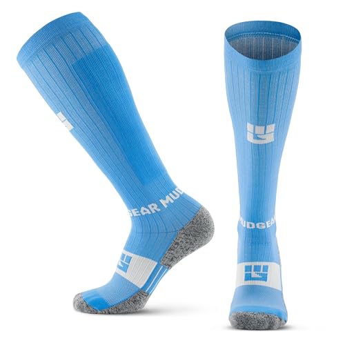 Image of MudGear Graduated Compression Socks, Durable, Sweat-Resistant OCR Performance Socks with Cushioned Footbed, Made in USA