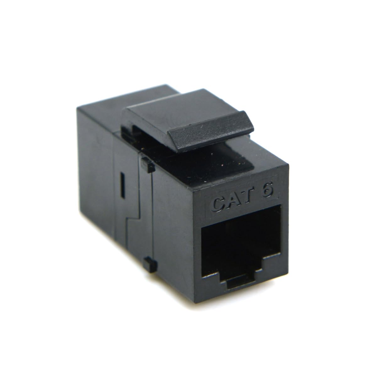 CY Adapter UTP CAT6 Keystone Coupler RJ45 Female to Female UTP CAT6 Keystone Inline Coupler Black-image-32