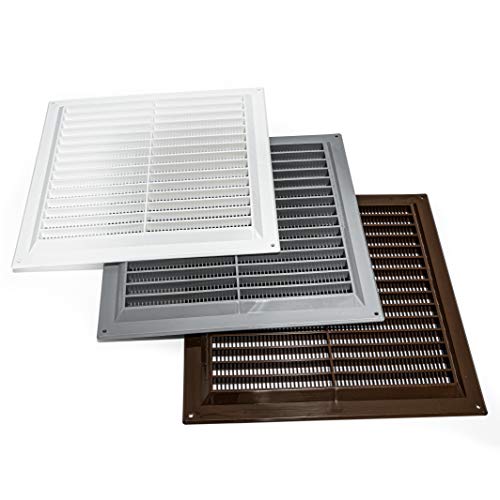 Vent Systems 8'' X 8" Inch Brown Air Vent Cover Plastic Air Return Grill Hvac Vent Cover For Home Improvement Vent Duct Cover 200X200Mm #TOP3