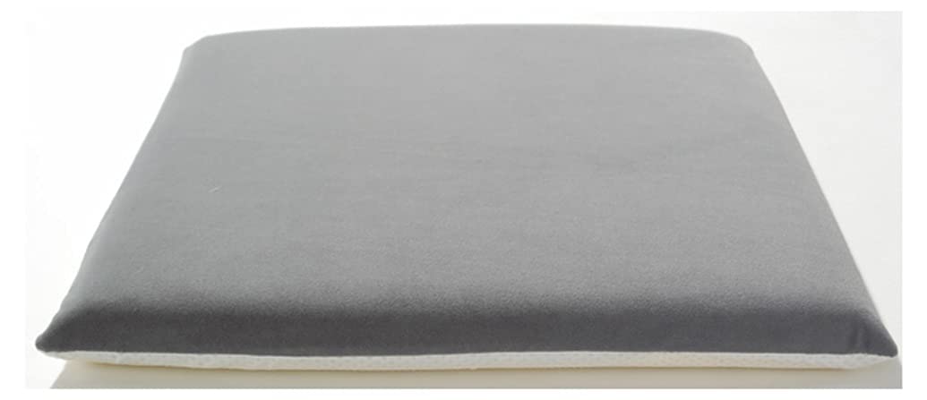 Coussin de chaise de bureau carré amovible en velours mousse mémoire