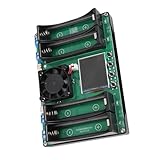 Batteriekapazitätstester 4 Kanal Akku Tester, mit Innenwiderstandsmesser und 1,77 Zoll Display, Automatische Lade und Entladefunktion Typ C