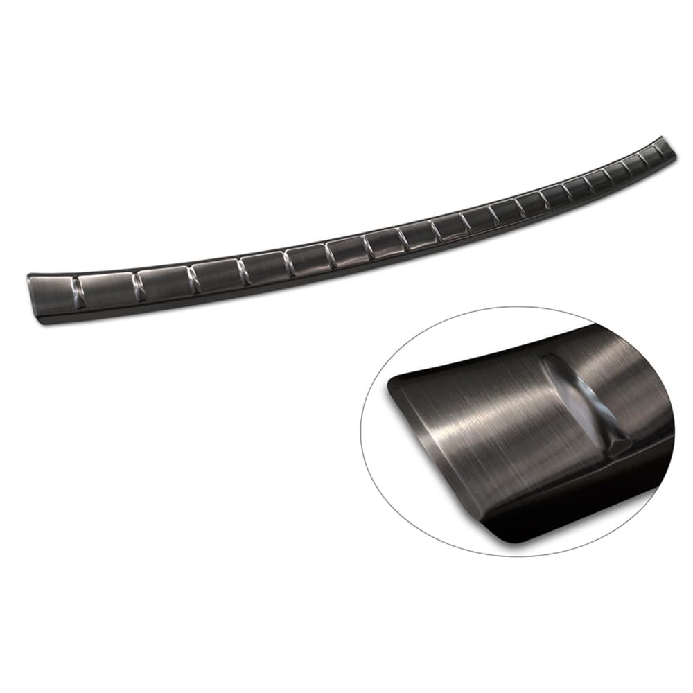 Zwart RVS Achterbumperprotector passend voor BMW X1 II F48 M-Pakket