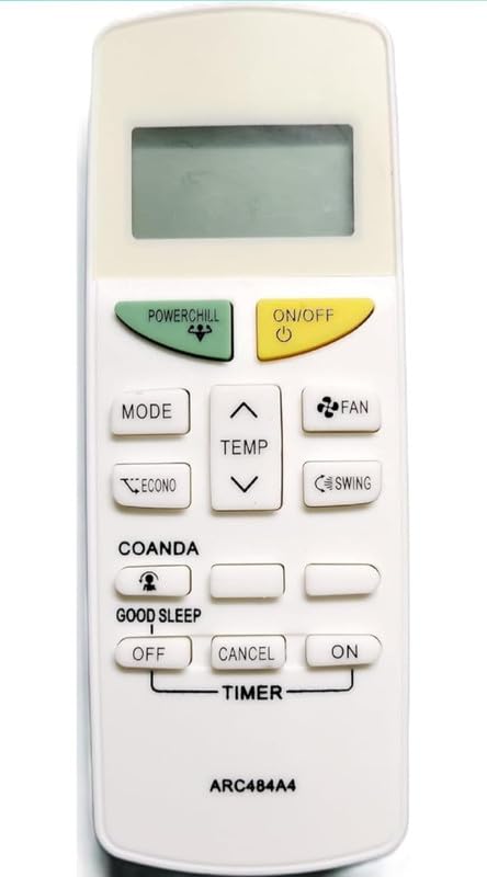 GMQ AC Remote Control Compatible for Daikin AC Remote Control Model ARC484A4 [Compatible for Daikin AC Remote] White SRL No.213-image-45