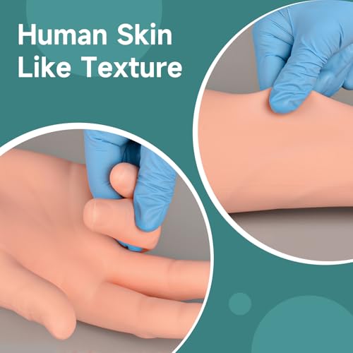 Image of Phlebotomy Practice Kit, IV Practice Arm with Veins, Blood Draw & Venipuncture Training for IV Insertion Practice, IV Injection Practice Kit for Medical Education and Demonstration Only