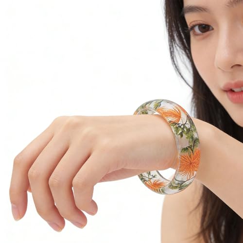 Accesorio de muñeca con flores secas en resina ligera miniatura 3