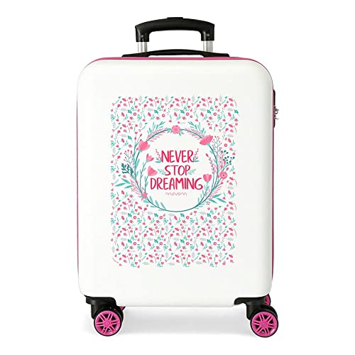 Enso Do Not Stop Pink Cabin Bag 38x55x20 cm Green Strict ABS Combinación 34L 2.6Kgs 4 Ruedas Equipaje de Mano Doble