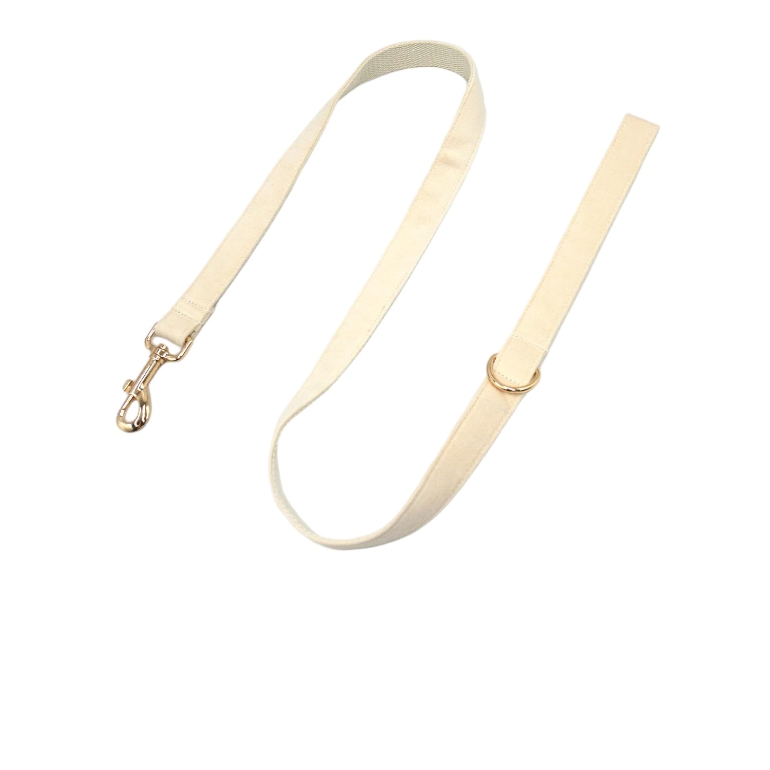 Dog Leash with Metal Clip, Multiple Colors, Width 0.82 inches, Length 3.9 feet, in the Same Color as the Collar(Cream, Match M/L/XL Size Collar)