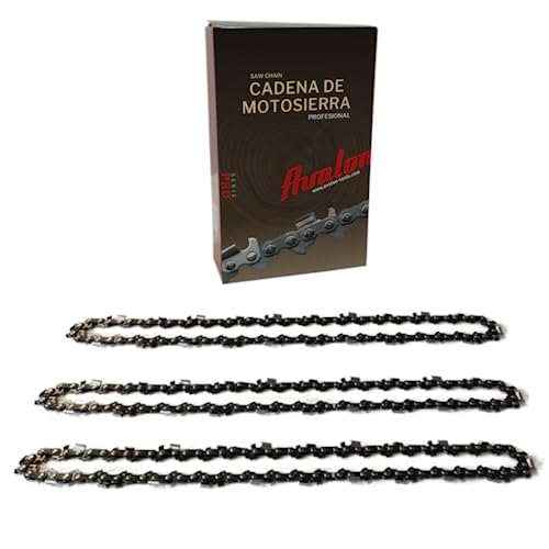 Avalon Procut - Pack 3 Cadenas de Motosierra de paso .325 y galga 0,58-1.5mm. Diente Redondo, 72 eslabones, para una longitud de corte de 45cm de espadín.