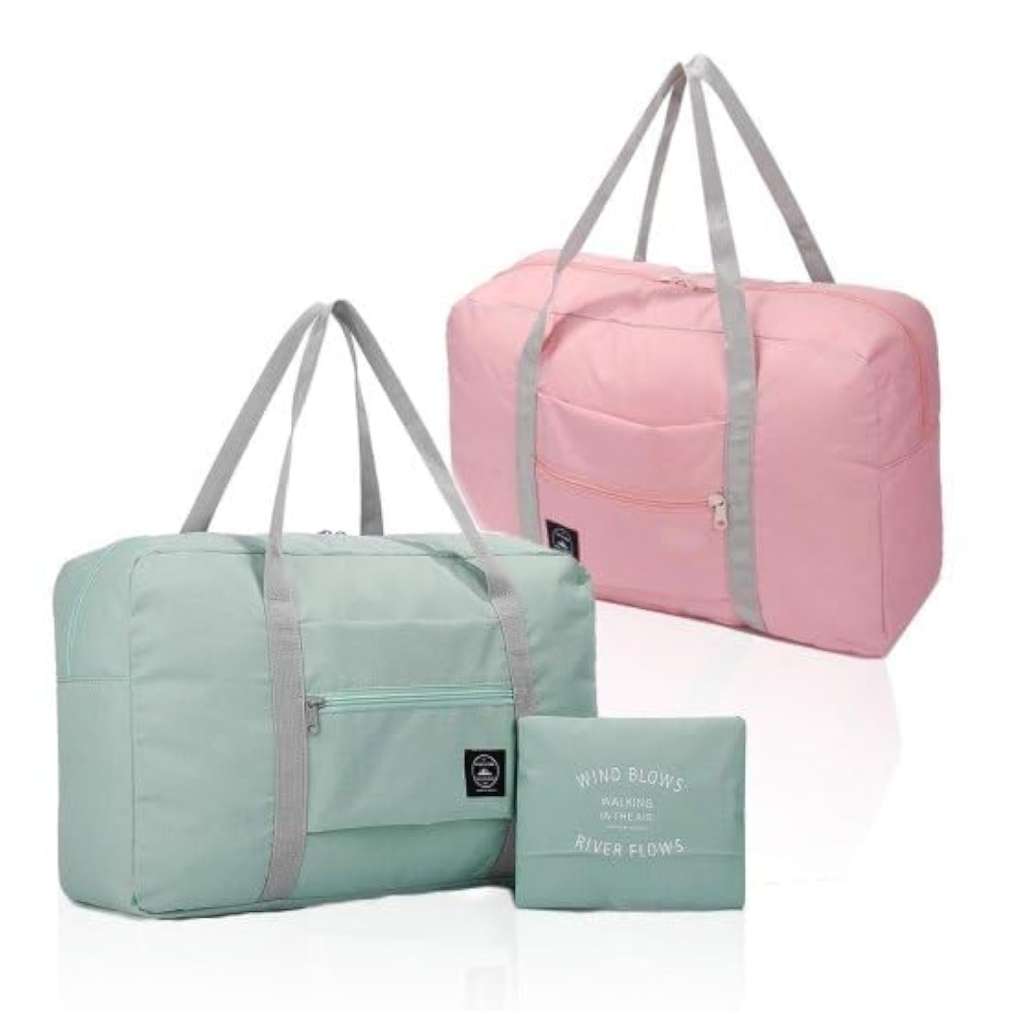 Portable Waterproof Handbag Folding Sport Weekend Luggage Bag for Women
