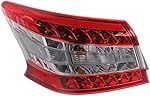 Evan-Fischer Tail Light Assembly Compatible with 2013-2015 Nissan Sentra Outer Driver Side
