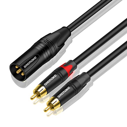 Câble XLR mâle double RCA adaptateur répartiteur Y stéréo pour home cinéma