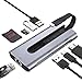 Produktbild ESR 8-in-1 Portable Hub, USB C Docking Station mit Ethernet, 4K@30Hz HDMI, 100W PD, 2 USB 3.0 Ports, 1 USB 2.0 Port, SD/microSD, Kompatibel mit iPad 10/Pro 11/12.9, MacBook Pro, und USB-C Devices