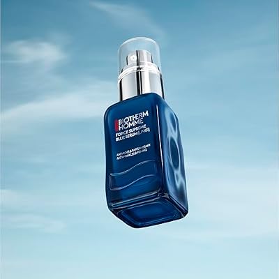 Biotherm Force Supreme Blue Serum [LP-XR] for Men, With 35 Nutrients for Skin Regeneration, Pro-Xylane for Firmness, Ultra-Resurfacing Pro-Retinol and Peptides Fractions for Definition