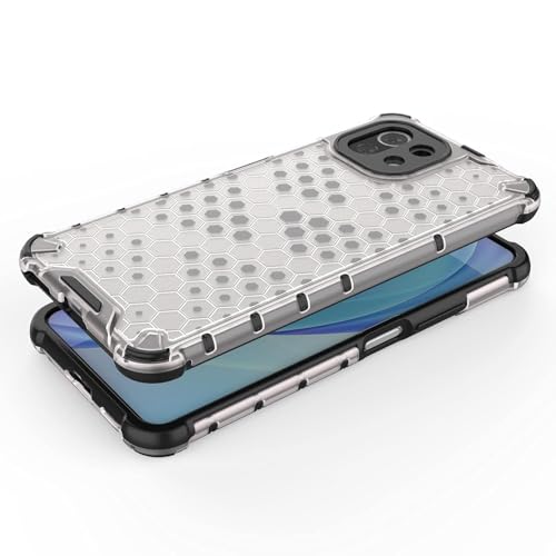 Image of Prime Retail Hard PC Back Case Cover for Mi 11 Lite NE 5G Anti Slip Ultra Thin Shockproof Reinforced Corners (Transparent)