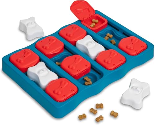 Nina Ottosson Interactive Dog Toys - Medium Level 2 - Dog Puzzle Toys & Treat Dispenser for Boredom Relief Mental Stimulation Enrichment - Reduces Anxiety Engages Smart Dogs by Outward Hound
