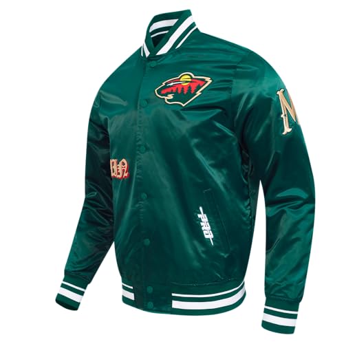 Image of Pro Standard Mens NHL Old English Satin Jacket