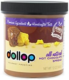 Dollop Gourmet All Natural Hot Chocolate Frosting Spread, 12 Ounce
