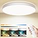 Produktbild Deckenlampe Led Deckenleuchte Led Dimmbar mit Fernbedienung,Ø28cm 3000K~6500K,24W 2000LM, IP44 Wasserfest,Led Deckenlampe Flur Lampe wohnzimmer Rund für Schlafzimmer/Wohnzimmer/Bad/Balkon/Studie/Flur