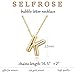 SELFROSE Initial Necklaces for Women,Dainty Gold Letter Necklace Chunky Initial Pendant Necklaces for Women Trendy Personalized Gold Jewelry Gifts