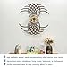GLIART Kinetic Wall Art - Handcrafted Wooden Moving Sculpture - Wind-Up Powered, No Battery Needed - Calming Wall Decor for Living Room, Office - Sacred Geometry Design.