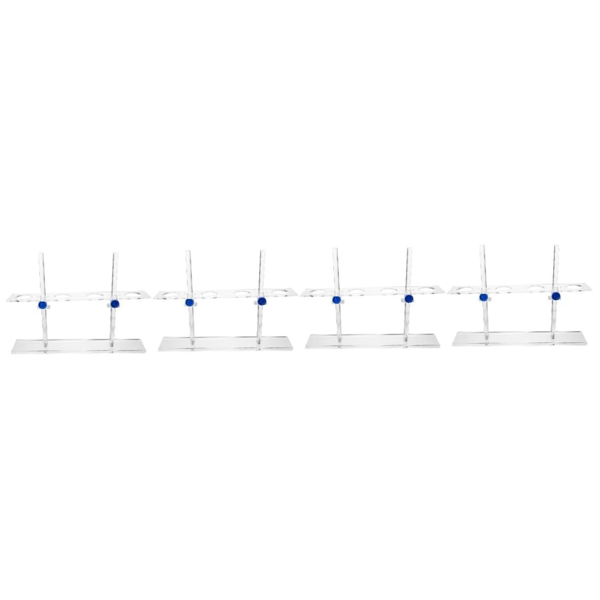 4pcs Funnel Support Rack Height-Adjustable Stand Test Tube Holder Lab Equipment