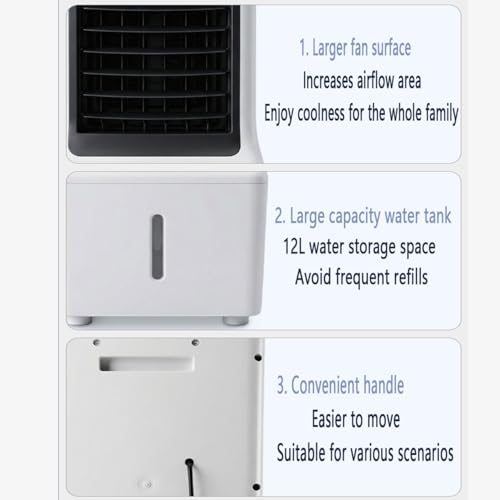 Aire acondicionado portátil de 12 L: dile adiós al calor seco con su humidificador integrado 8