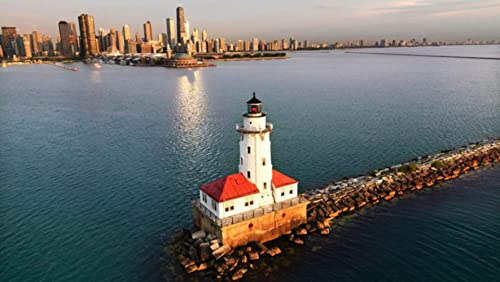 Scaasis Lighthouse Figurine - Chicago Harbor, Il #TOP1