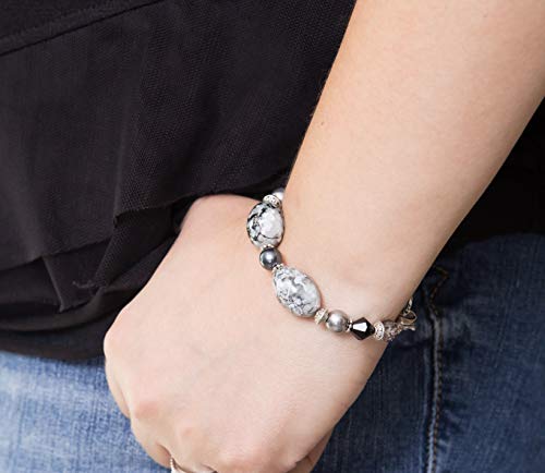 Stretch Medical Alert Bracelet, Interchangeable Replacement Medical Id Bracelet, Medical Id Tag Not Included (Sweater Weather - Black/Grey, Average (5.5 Inches) – Most Common Size) #TOP7