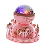 projecteur carrousel a vendre Projecteur de veilleuse pour tout-petits : il s'agit d'une lumière de projection de boîte à musique de carrousel, et exquise, au design unique et créatif, veilleuse pour enfants