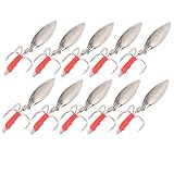Reflektierende Paillettenköder, Wiederverwendbare Fischköder für Süßwasser(Silber)