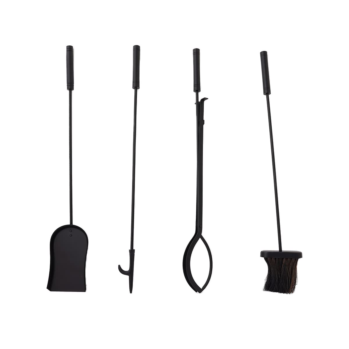Charles Bentley Snug Birch Fireside Copanion Set With Stand Poker Shovel Brush Tongs Tool Stand