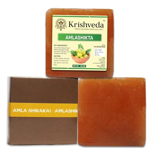 Krishveda Handmade Natural Bath Soap 100g - Image 2