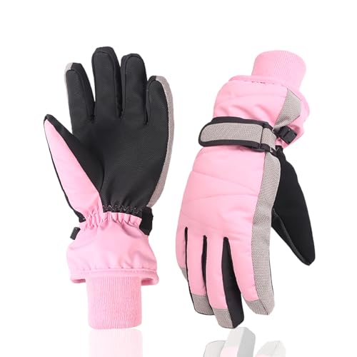 XTACER Kids Ski Snow Gloves Snowboard Winter Warm Cold Weather Gloves for Boys Girls Children