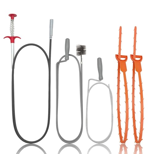 JOYFUL&HOPEFUL Drain Clog Remover Tool, 60" Stainless Steel