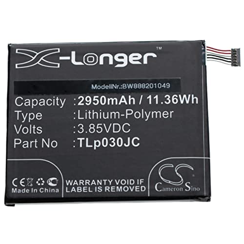 Batteria compatibile ad alta potenza | Capacità: 2950 mAh | Tensione: 3,85 V | Energia: 11.36 Wh | Tipo di cella: Li-Ion