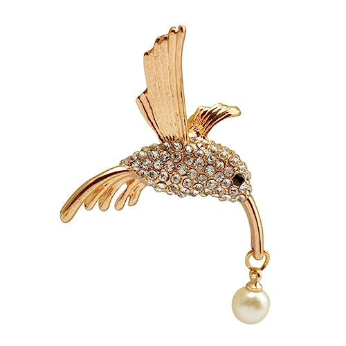 Broche à Broches pour Le Mariage la fête : accessoire de mode enrichi d'or pour femmes