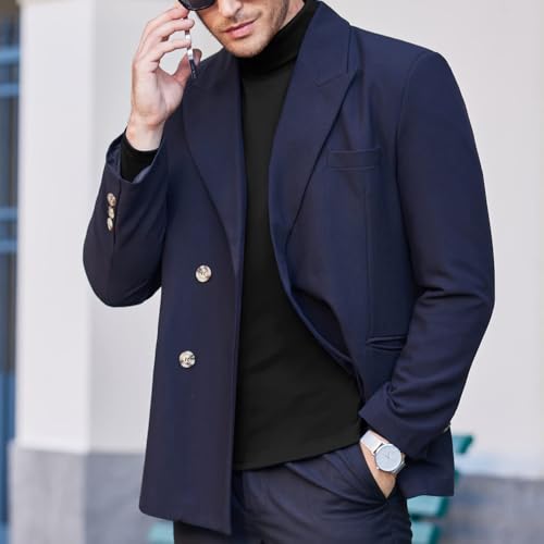 Slim Fit Turtleneck Sweater - Lightweight Knit Pullover, Casual Comfort4