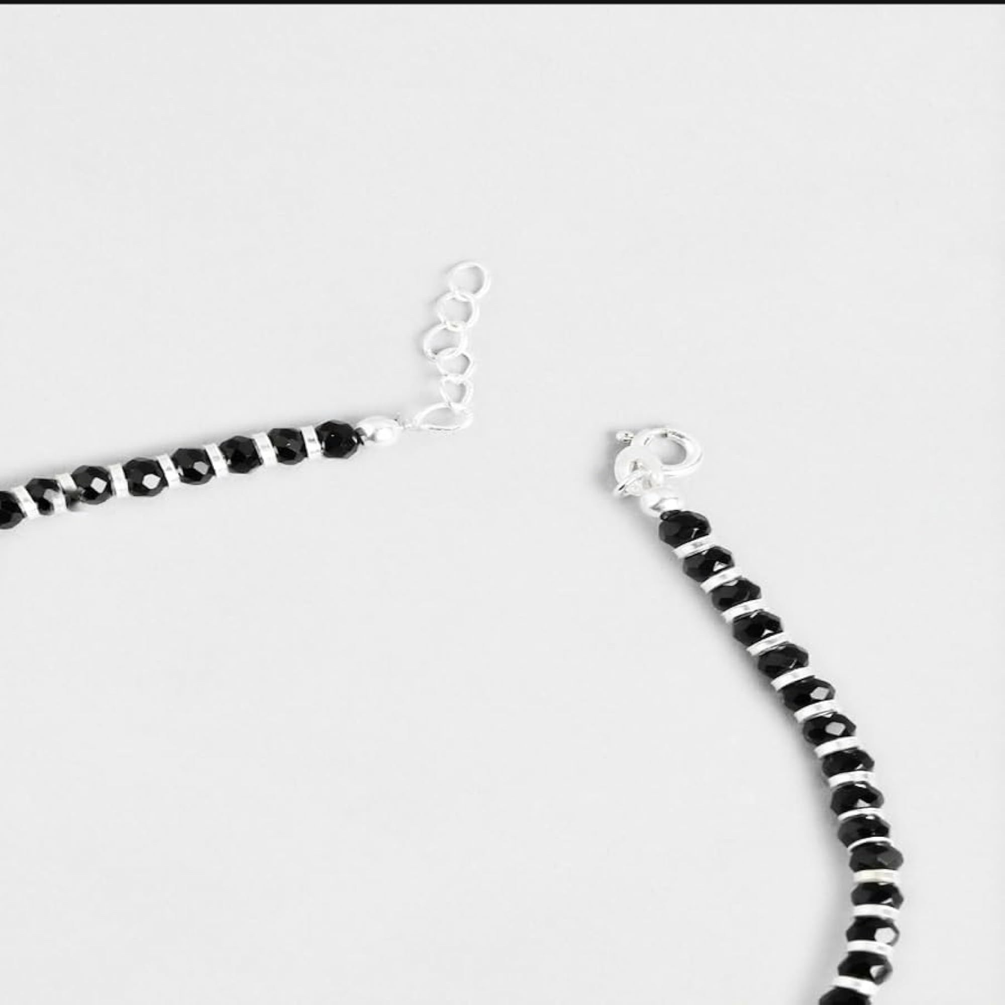 Evil Eye Black Crystal Beads Anklet for Women