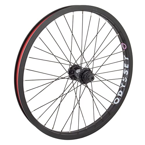Odyssey Quadrant Front Wheel - 20', 3/8' x 100mm, Rim Brake, Black, Clincher