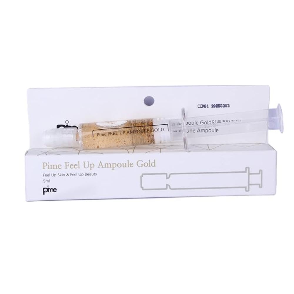 Remade 24K Gold Anti Aging Ampoule Serum 5ml - Anti Aging & Anti Wrinkle Facial Firming Serum,8 Kinds of Peptides Booster, Visibly Plump, Rejuvenating Skin Care, Lifts Sagging Skin