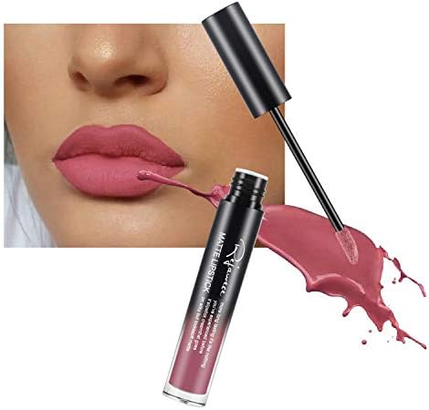 Lip Gloss by Rejawece - Waterproof Long Lasting Matte Lip Gloss Liquid Lipstick Beauty Makeup Cosmetics Lip Stick (Color 8#)